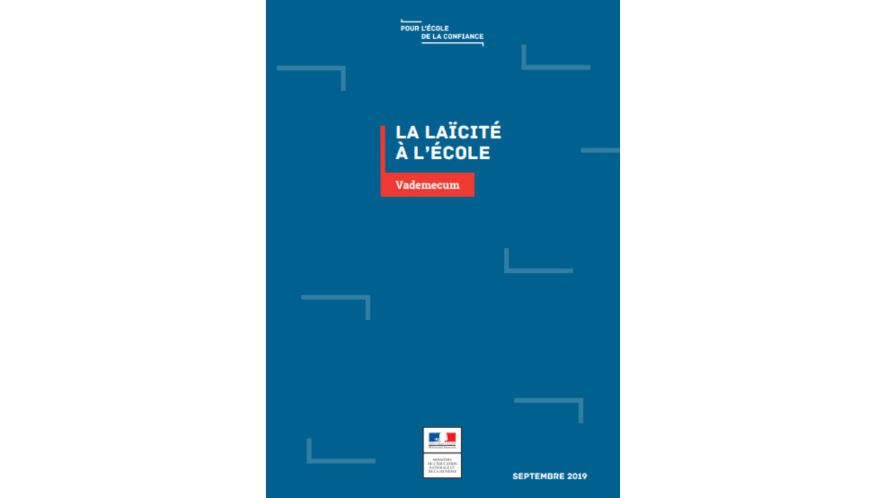 Vademecum la laïcité à l'école